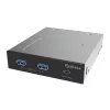 Akasa USB 20Gbps Type-C -paneeli kahdella 5Gbps Type-A-liitännällä