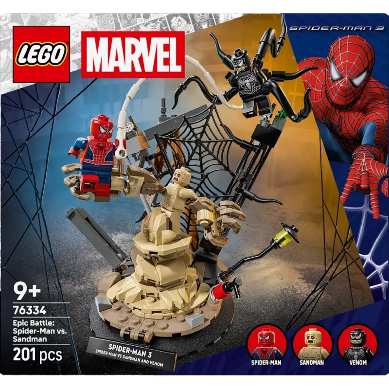 LEGO MARVEL 76334 Eeppinen taistelu: Spider-Man vastaan Sandman