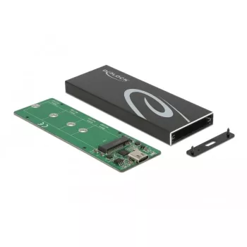 SSD-kotelo DeLOCK 42003 ulkoinen kotelo M.2 SATA SSD:lle USB Type-C