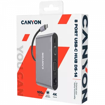 Canyon DS-14 - telakka - USB-C - VGA, HDMI