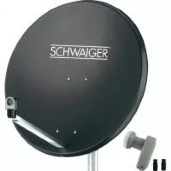 Satelliittilautanen SCHWAIGER SPI9961SET2 80 cm Twin-LNB:llä 2 käyttäjälle