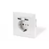 Turvapistorasia uppoasennukseen Digitus DA-70613 2 USB-liitännällä