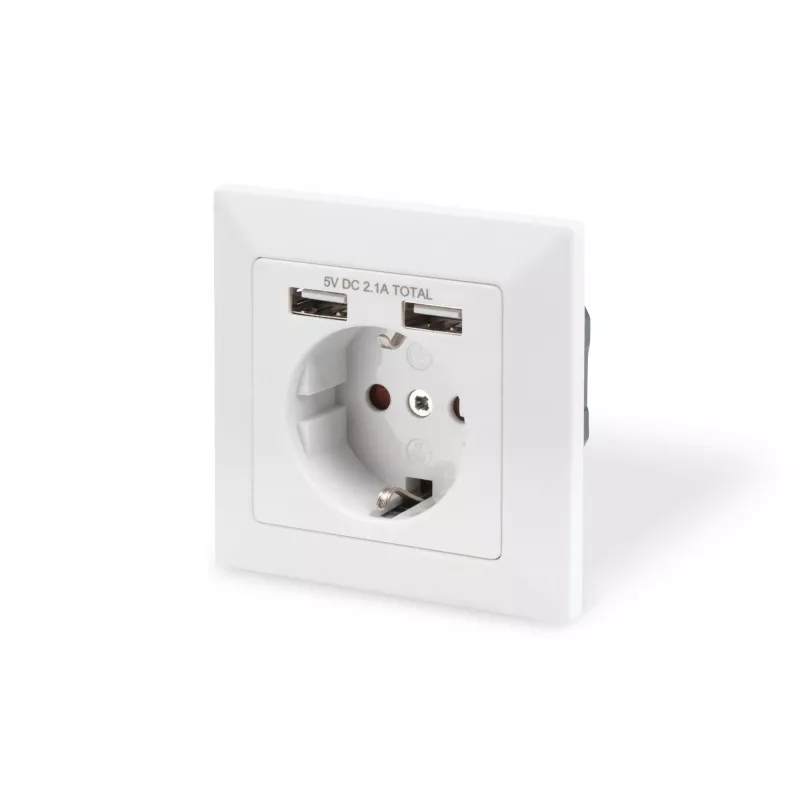 Turvapistorasia uppoasennukseen Digitus DA-70613 2 USB-liitännällä