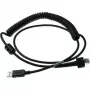 Datalogic - USB-kaapeli - USB - IP67 - 2,4 m - kierretty - PowerScan PD9630-DC, PD9630-HP, PD9630-SR, PM9600