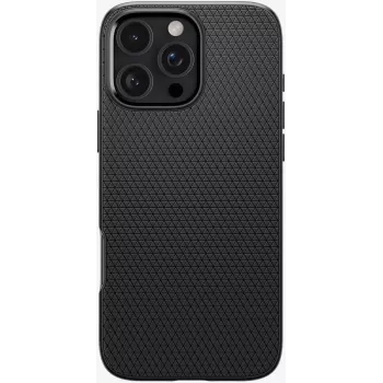 Spigen Liquid Air Matte -kotelo iPhone 16 Pro, musta (ACS08117)