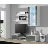 Cama TV-taso SOHO 180 valkoinen/harmaa kiiltävä