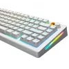 GLORIOUS GPBT Backlit Keycaps — PBT valkoinen, ANSI-asettelu