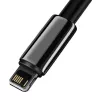 Baseus CALWJ-A01 Lightning-kaapeli 2 m musta 2,4 A