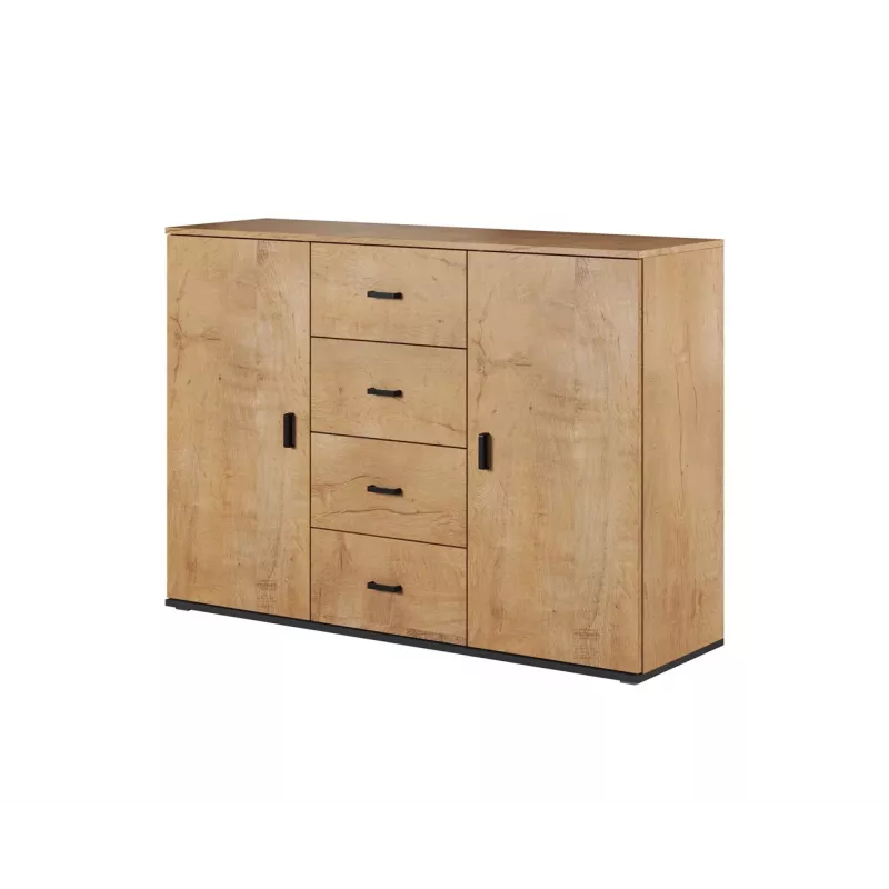 Cama olohuoneen sideboard UNI lefkas tammi/musta