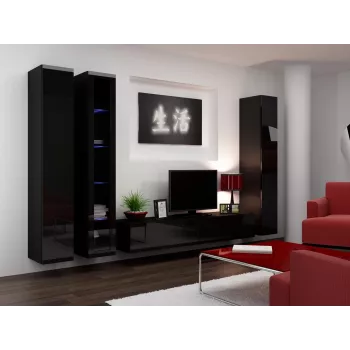 Cama TV-taso VIGO '180' 30/180/40 musta/musta kiiltävä