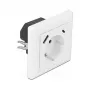 DeLOCK 11489 pistorasia CEE 7/3 + USB valkoinen 250V 16A