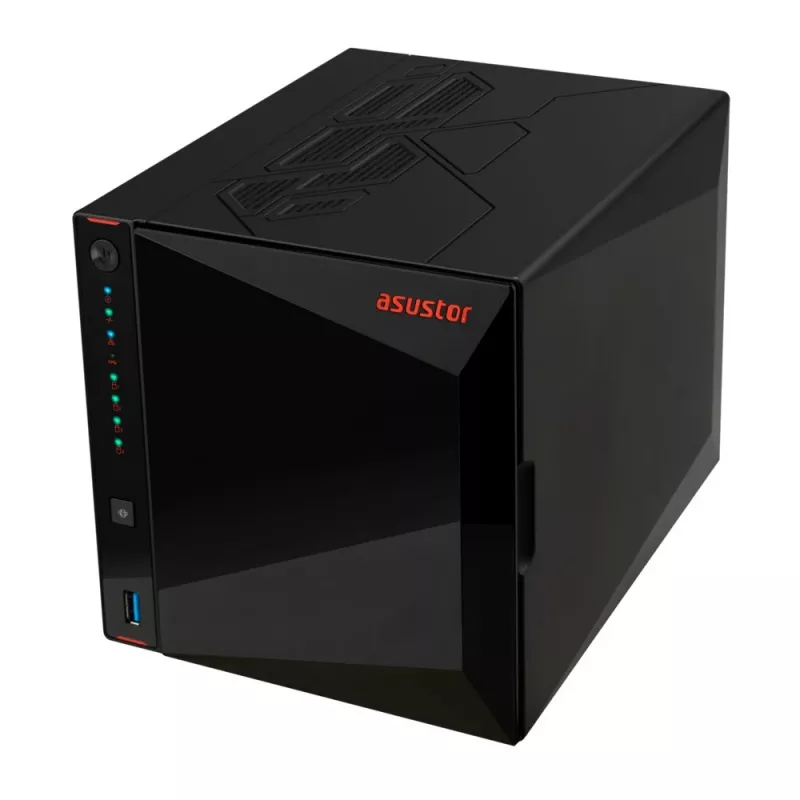 Asustor AS5404T NAS-palvelin Intel® Celeron® N5105 4 GB DDR4 0 TB ADM musta