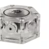 Virtausmittari BitsPower Hexagon Flow Indicator-RGB BP-HFI-RGB — RGB-valaistus, kuusikulmainen muotoilu
