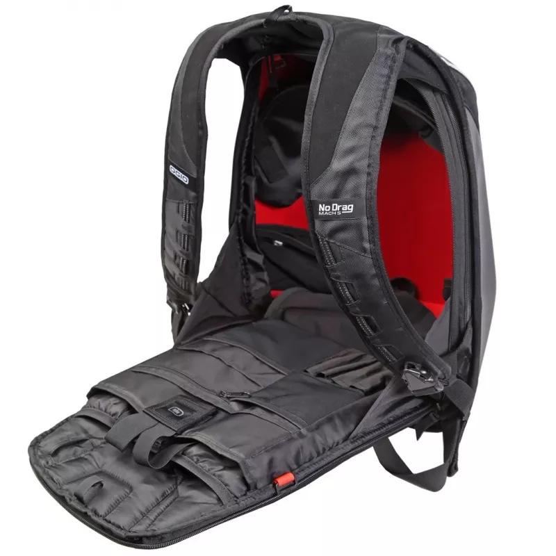 OGIO MOOTTORIPYÖRÄN REPPU NO DRAG MACH 5 MUSTA P/N: 123006_36