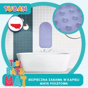 Liukumaton kylpymatto violetti