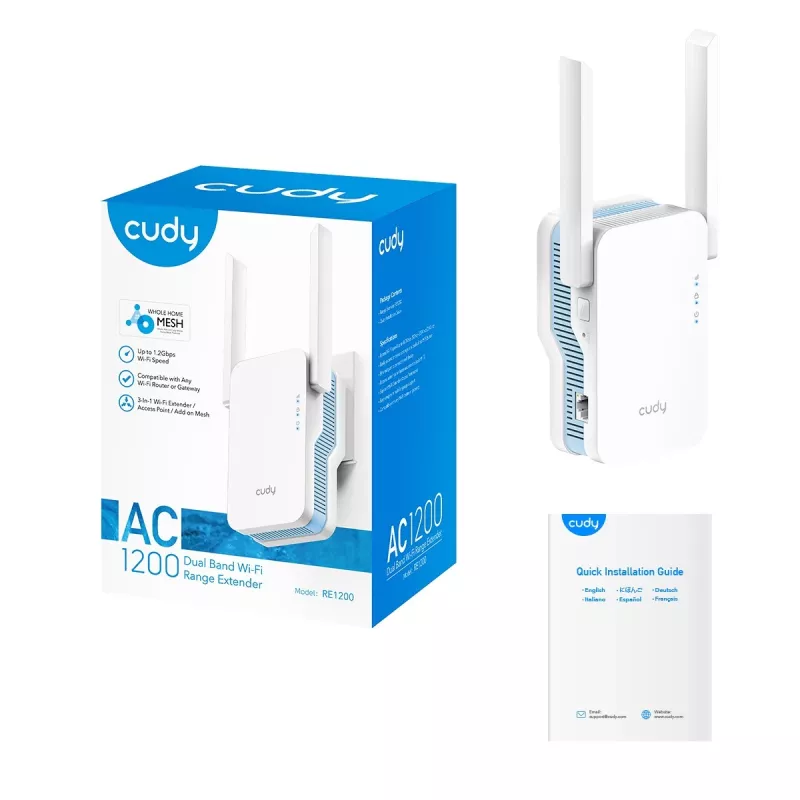 Wi-Fi-signaalinvahvistin Cudy RE1200