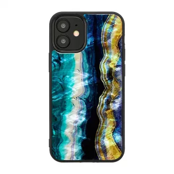 iKins suojakotelo Apple iPhone 12 mini — violetti akaattikuvio