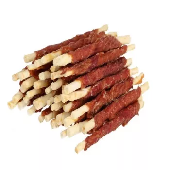 Hilton Duck Wrap White Rawhide Stick 500 g — ankka-kaukaluluu, proteiini 60 %