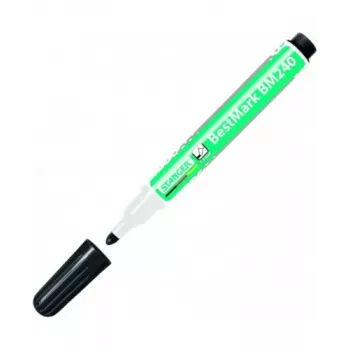 Whiteboard-tussi STANGER BM240 1-3 mm, pyöreä kärki, musta 1 kpl
