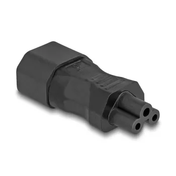 DeLOCK verkkovirtasovitin IEC 60320 C14 C5-pistokkeeseen 2,5 A suora musta