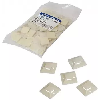Kaapelikiinnikepidike LogiLink KAB0042 beige ABS 100 kpl