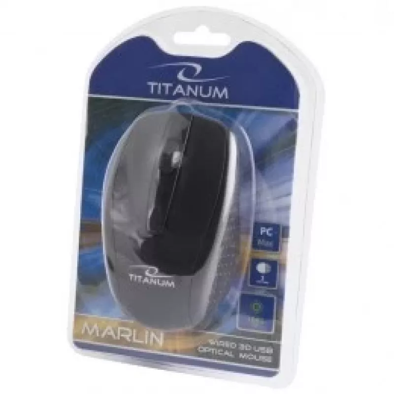 TITANUM TM110K -hiiri molempikätinen USB Type-A optinen 1000 DPI