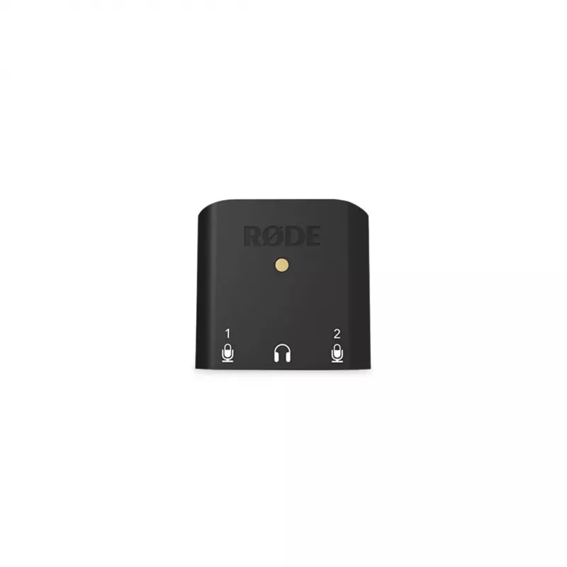 RØDE AI-Micro mobiili äänikortti, 2x 3,5 mm TRS/TRRS -tuloa, 3,5 mm kuulokelähtö, USB-C, musta