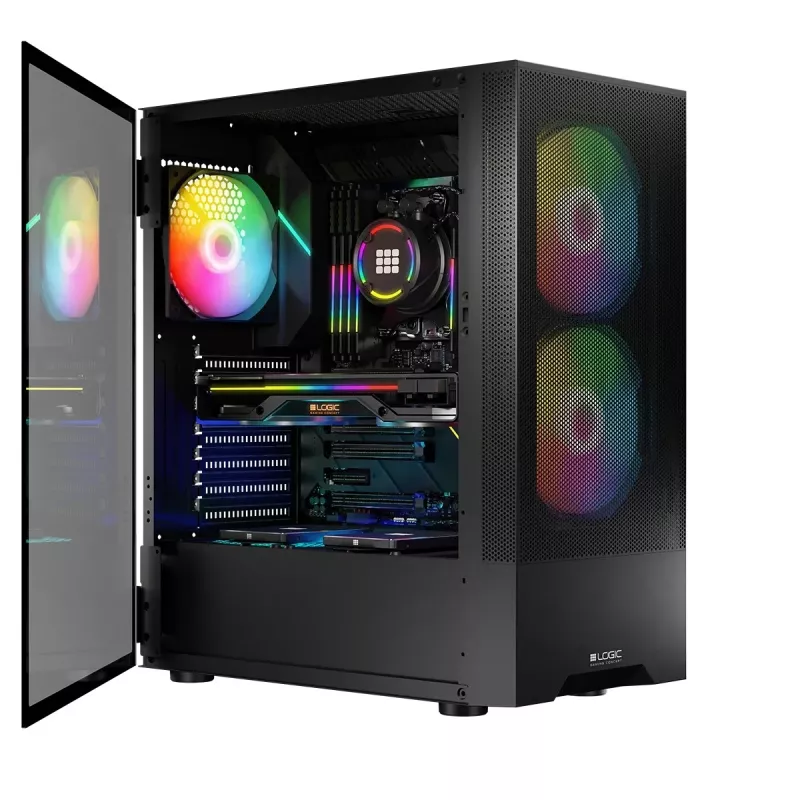 Logic ARYA ARGB MINIDI USB 3.0 kotelo musta