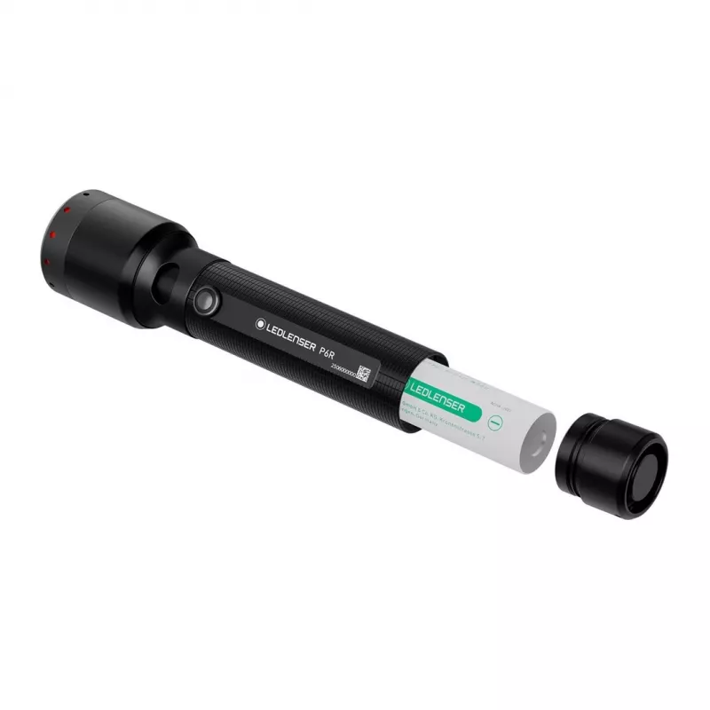Ledlenser P6R musta käsivalaisin LED