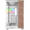 PC-kotelo Thermaltake View 380 XL WS ARGB Snow White — Midi-Tower, ATX-tuki, ikkunalla