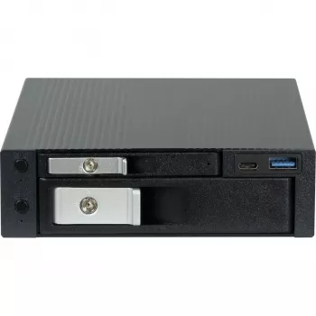 HDD-telakka INTER-TECH ST-7227U 2,5 tuuman ja 3,5 tuuman asemille, USB 3.0 Type-C ja Type-A