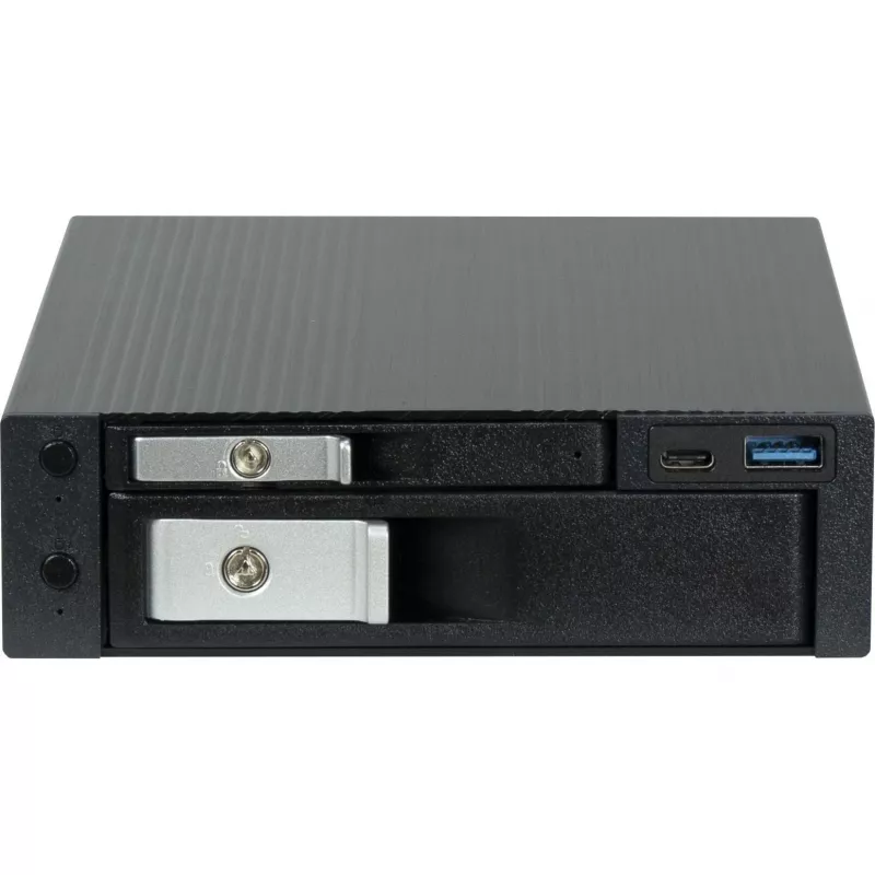 HDD-telakka INTER-TECH ST-7227U 2,5 tuuman ja 3,5 tuuman asemille, USB 3.0 Type-C ja Type-A