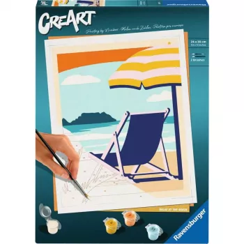 Maalaussarja Ravensburger CreArt – Relax at the Beach (23897) taidesarja