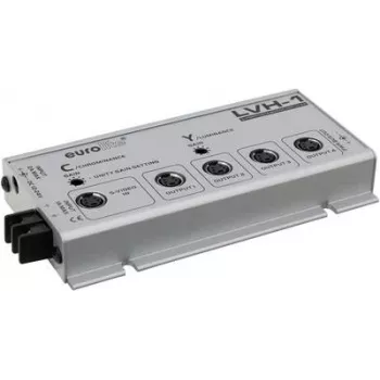 S-Video-jakovahvistin EUROLITE LVH-1 (1 tulo, 4 lähtöä)