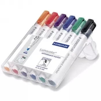 Tussi Staedtler Lumocolor Whiteboard 351 6 kpl pyöreä kärki