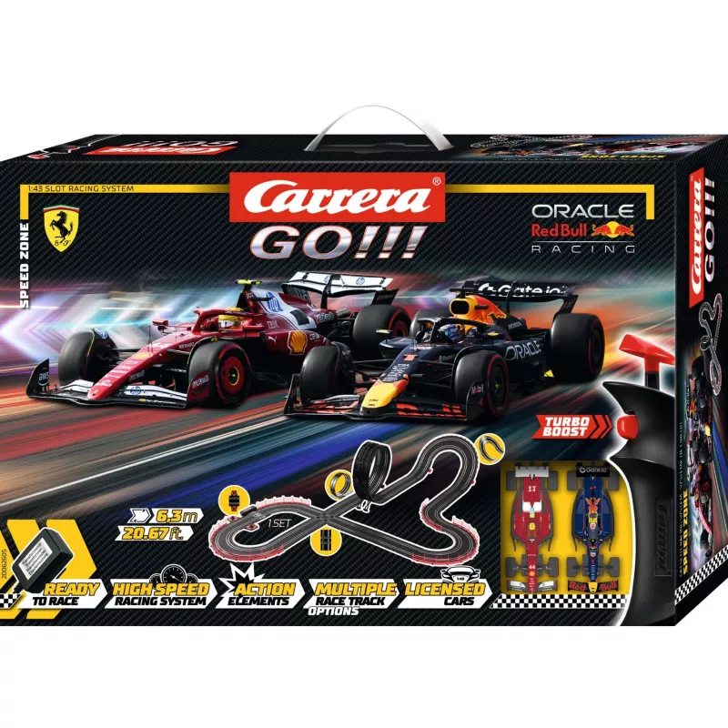 Slotcar-rata CARRERA GO!!! Speed Zone -setti — modulaarinen sähköinen kilparata