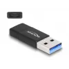 DeLOCK 60001 adapteri USB A USB C musta