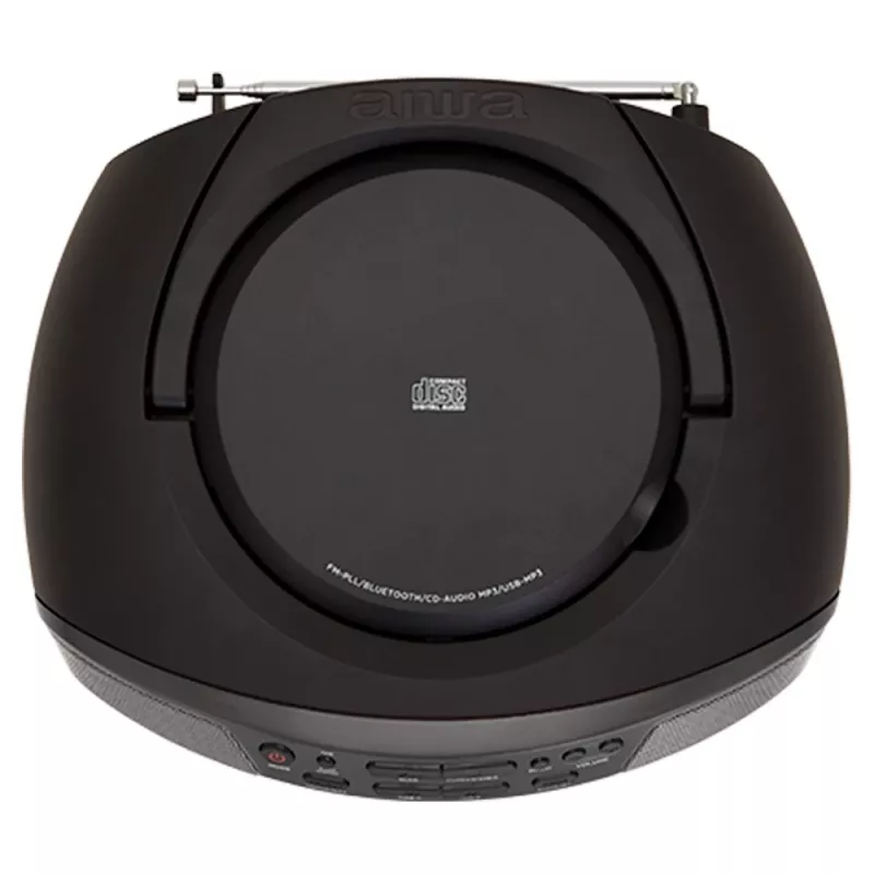 Audiomikrojärjestelmä Aiwa BBTU-400BK, CD/MP3/FM-PLL/BT-soitin (musta)