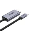 UNITEK V1409A kaapelisovitin USB-C DisplayPort musta, harmaa