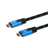 HDMI-kaapeli Savio CL-142 v2.1 1,8 m, HDMI Type-A uros–uros, kullatut liittimet, musta/sininen