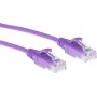 ACT violetti 3 m LSZH U/UTP CAT6 datacenter-slimline-patchkaapeli, RJ45-liittimillä