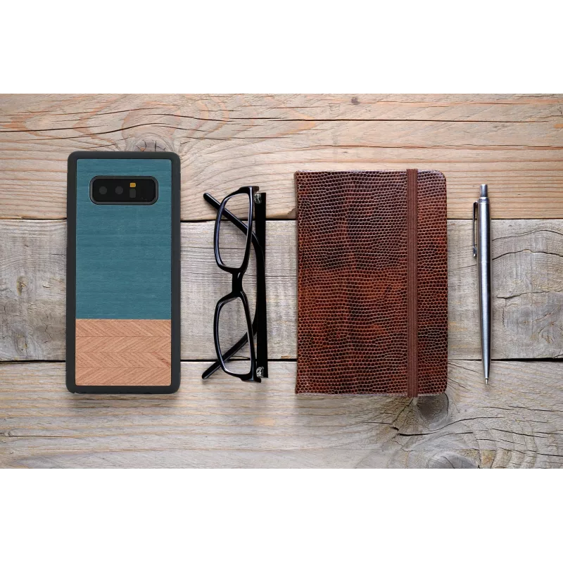 Älypuhelinkotelo man and wood Galaxy Note 8 – Denim musta