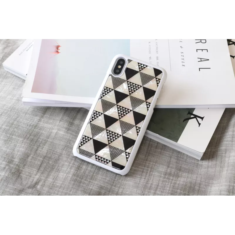 iKins Pyramid suojakuori iPhone XS/X, valkoinen, K1623H
