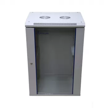 Seinäkiinnitteinen räkki Extralink 18U 600x450 harmaa