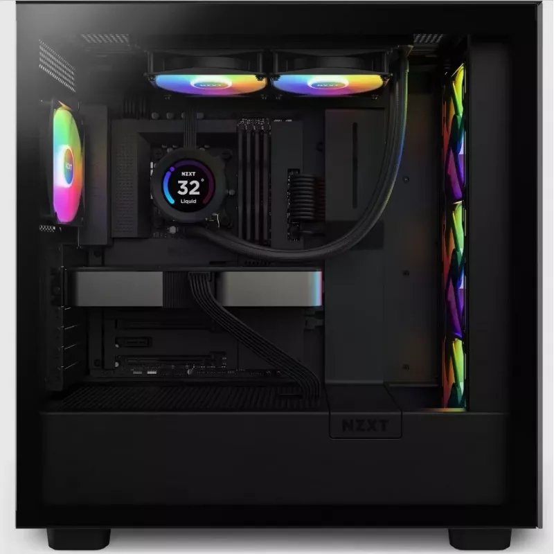 All-in-One-nestekühler NZXT Kraken Elite 240 RGB 12 cm musta