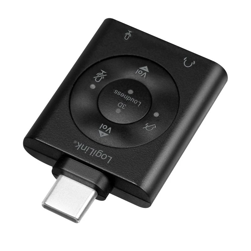 USB3.2-audioadapteri USB-C/uros 2x 3,5 mm naaras 7.1