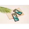 Suojakotelo iKins Samsung Galaxy Note 20:lle — Aqua Agate -kuvio