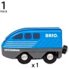 Juna BRIO World Pull Back Train musta sininen 36019