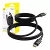 USB-C–USB-C-latauskaapeli Baseus Tungsten Gold 100W 1 m, musta, nailon