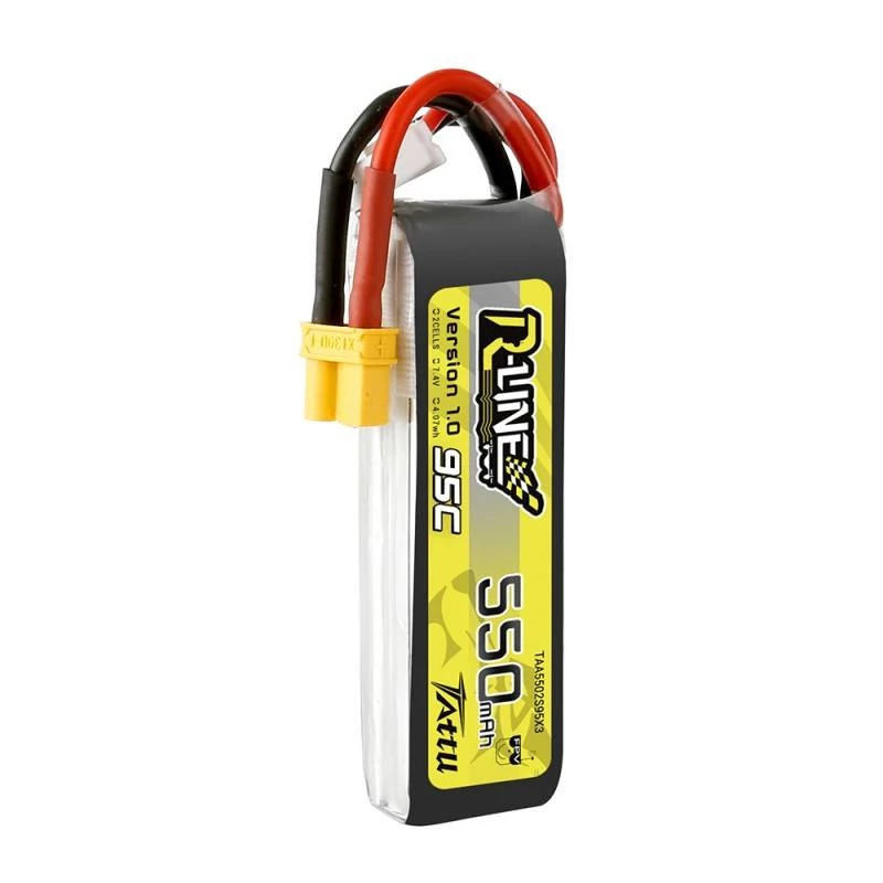Akku Tattu R-Line 550mAh 7,4V 95C 2S1P XT30